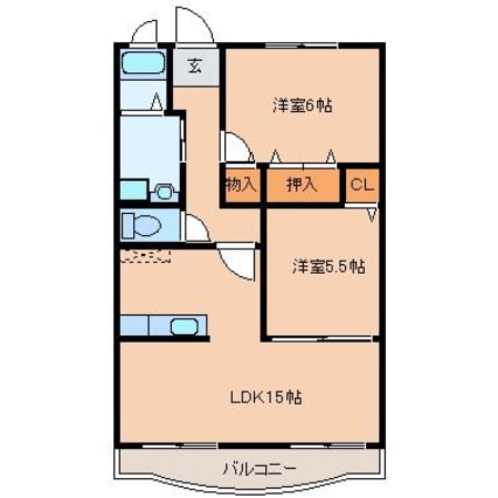 大泉駅 徒歩15分 1階の物件間取画像